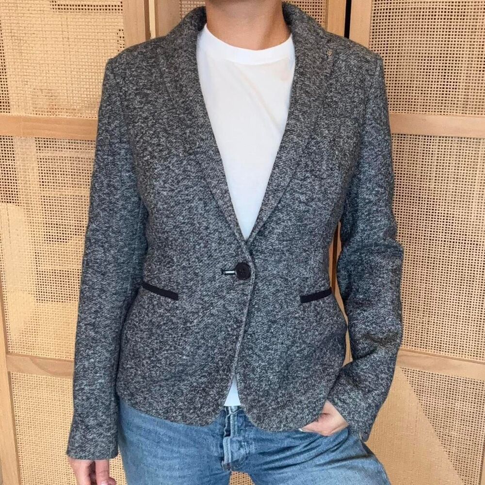 TOMMY HILFIGER Buttoned Heather Blazer Jacket size 2